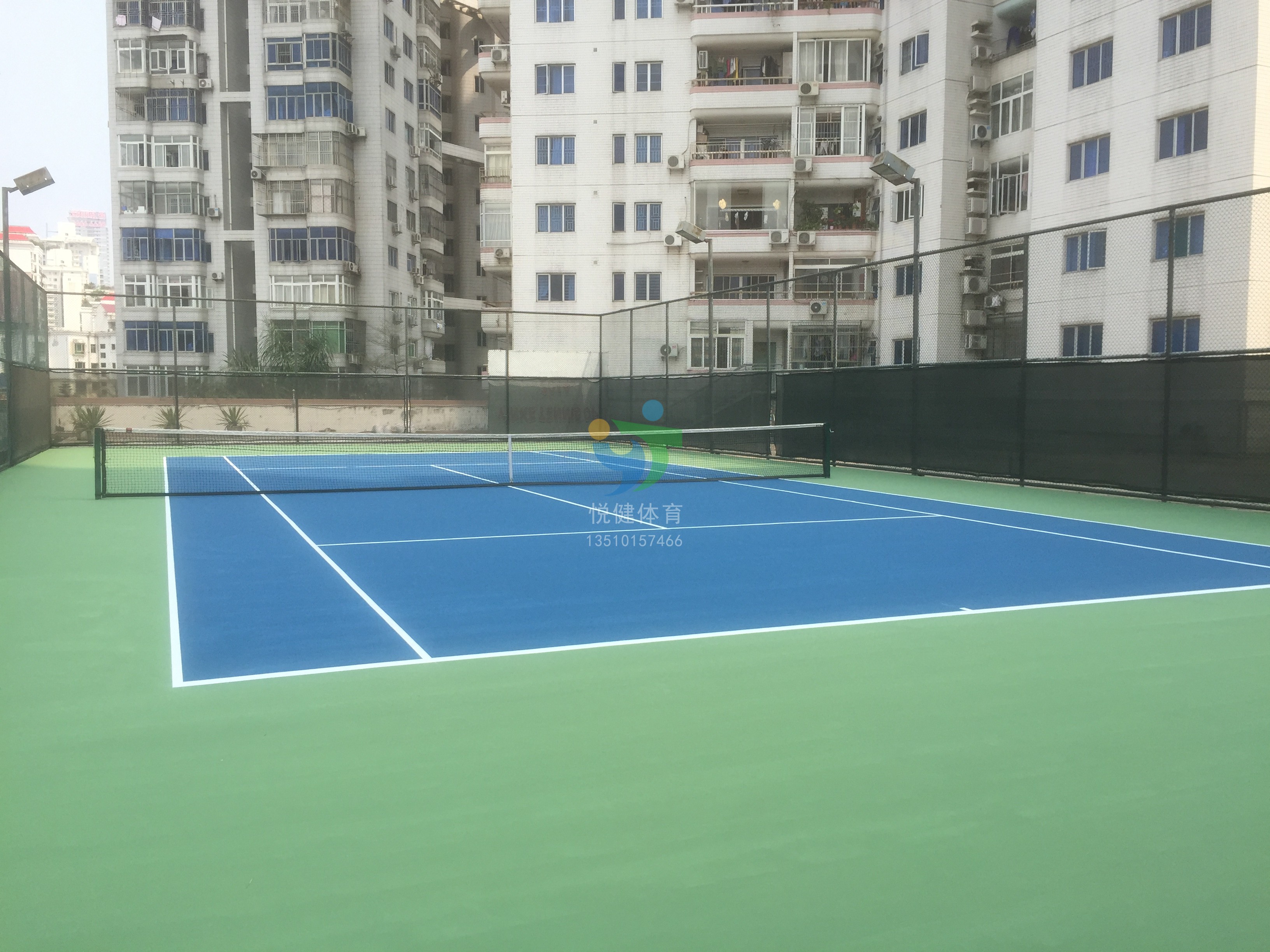 京光海景花园网球场