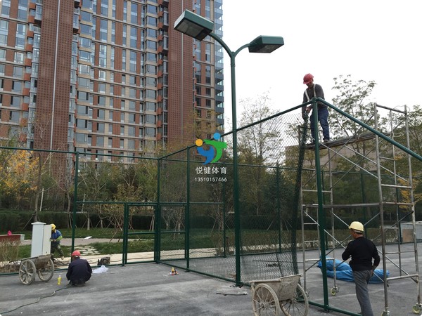 网球场,网球场建设,网球场翻新,网球场围网建设,球场翻新改造,深圳市悦健体育